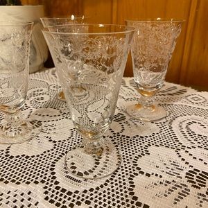 Vintage Fostoria Romance 4oz. Glasses